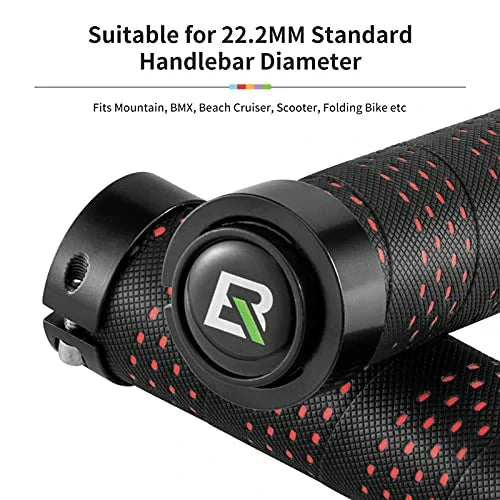 ROCKBROS Lenkergriffe Anti-Rutsch Fahrradgriffe Lock-On Design Fahrrad Griffe
