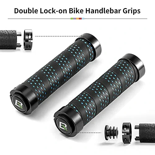 ROCKBROS Lenkergriffe Anti-Rutsch Fahrradgriffe Lock-On Design Fahrrad Griffe