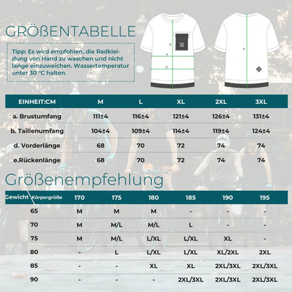ROCKBROS Mountainbike Radtrikot Kurzarm Herren mit Magnet Brusttasche