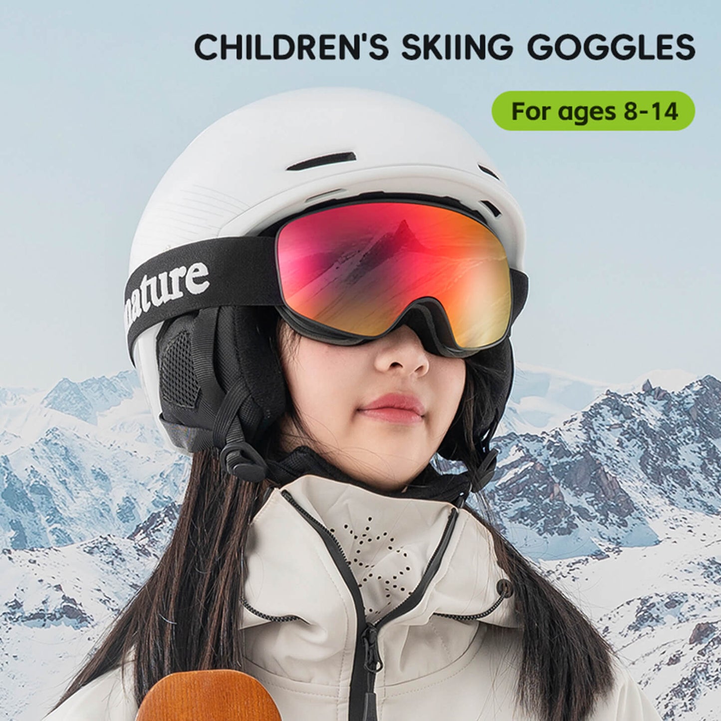 OTG anti-fog ski goggles unisex Qunature