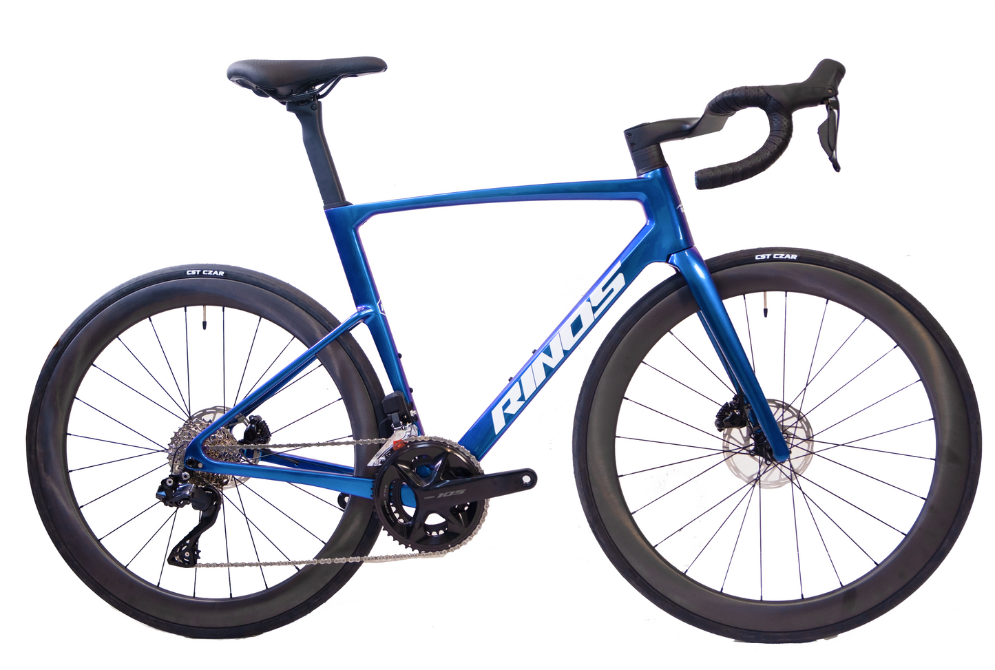 RINOS Full Carbon Road Bike Shimano 105 Di2 R7150 24 speed Odin 6.1