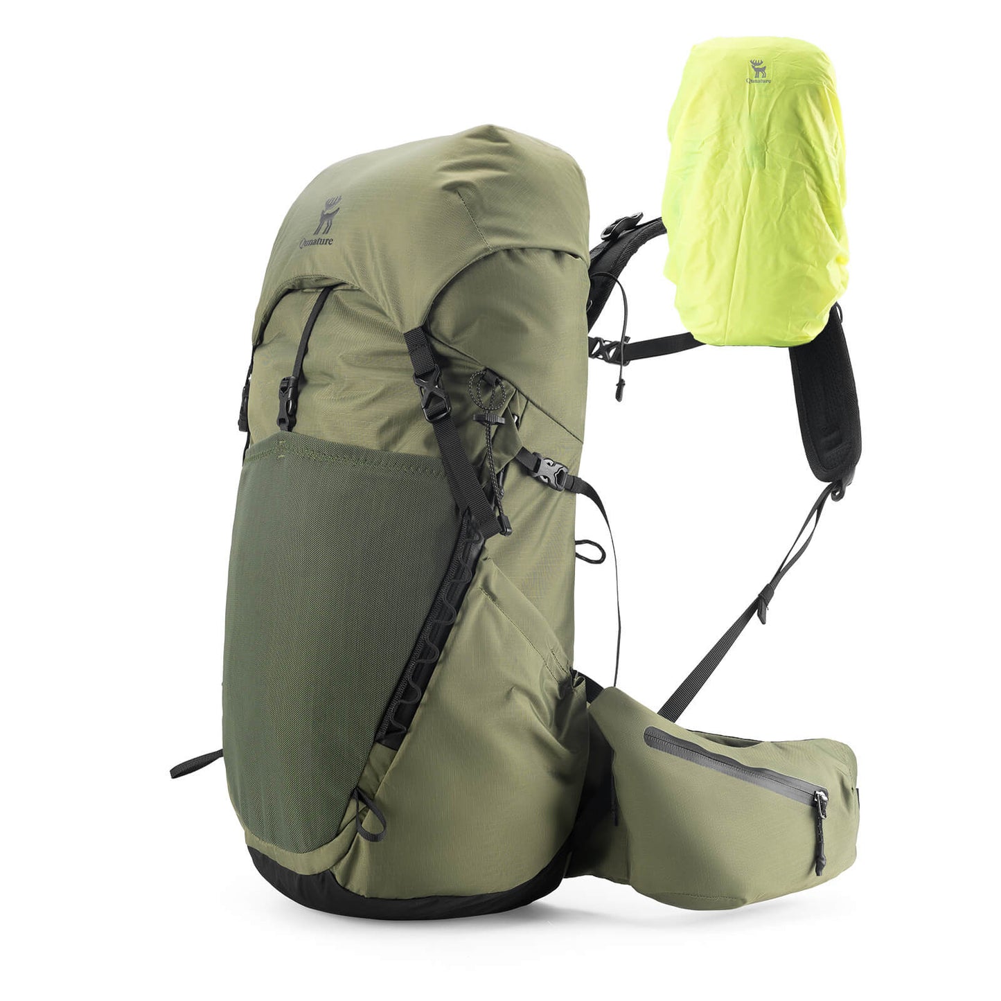25L breathable hiking backpack - with detachable pocket & side access Quantature