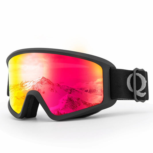 Anti-fog ski goggles, double lens, Quantature