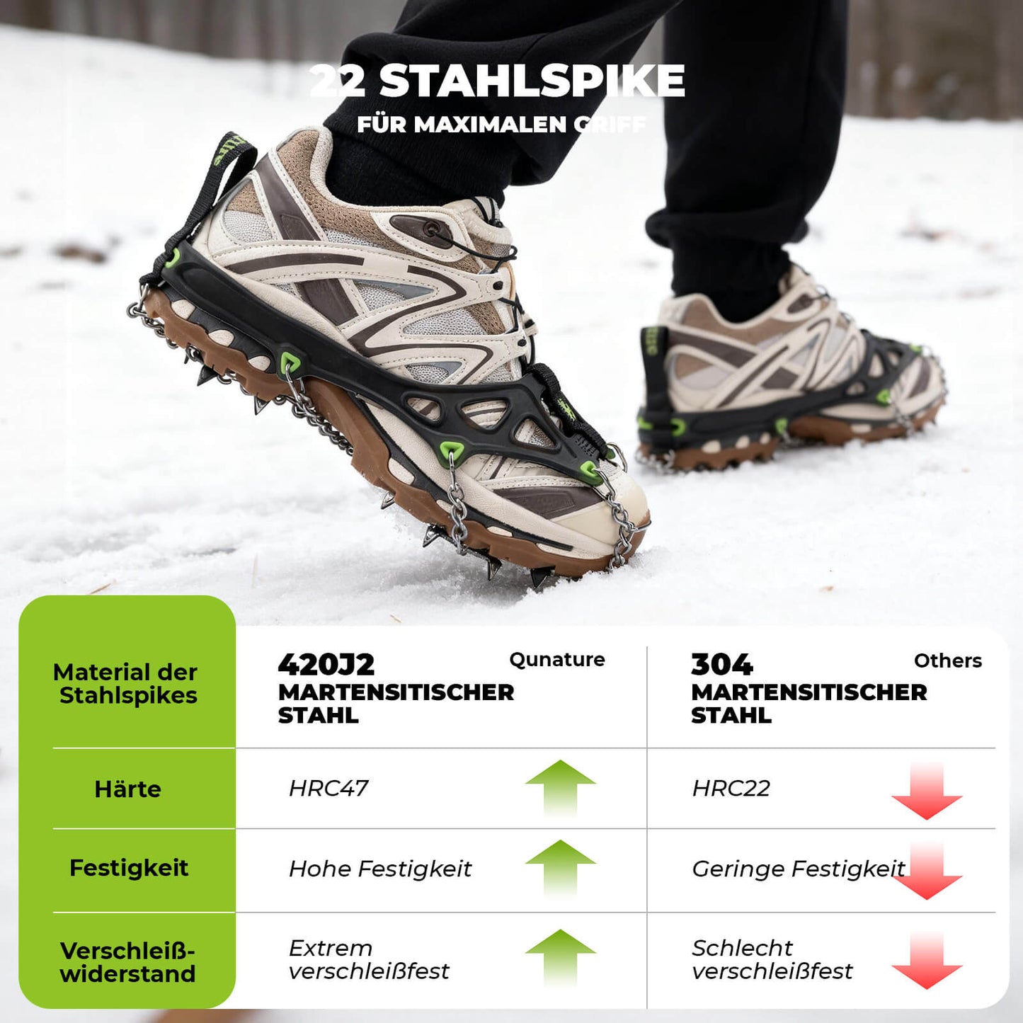 Lightweight ice axes for hiking Quantature