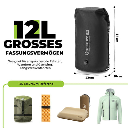 Handlebar bag 6L/12L Waterproof & Lightweight for bicycle and outdoor activities Quantue