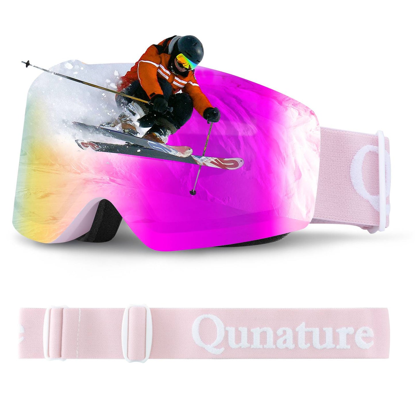 UV400 anti-fog ski goggles Qunature