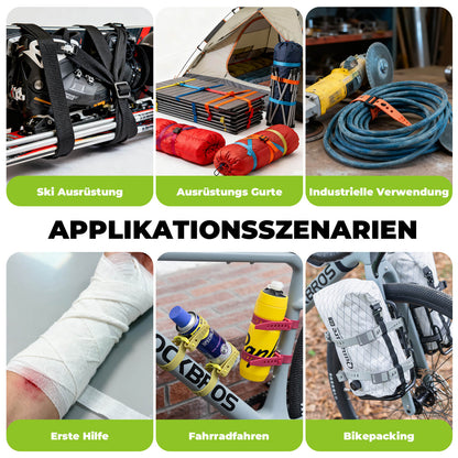 Universal Outdoor Tie-Down Straps - Extendable & Extremely Durable Quantature