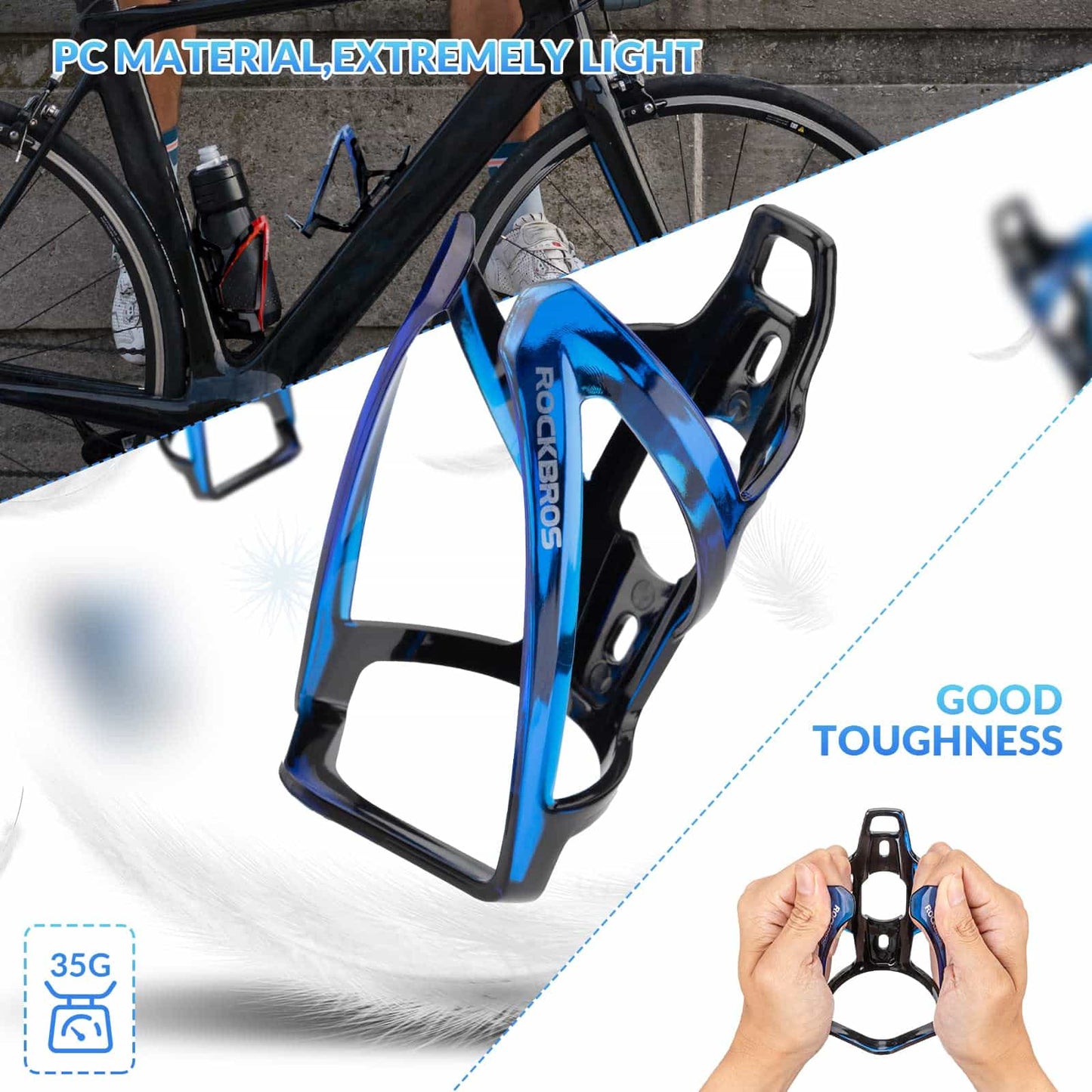 35g Lightweight PC Bicycle Bottle Holder ROCKBROS