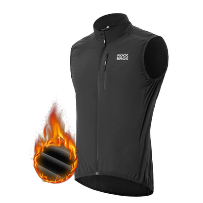 Sleeveless cycling vest, cycling jacket, packable, breathable, ROCKBROS