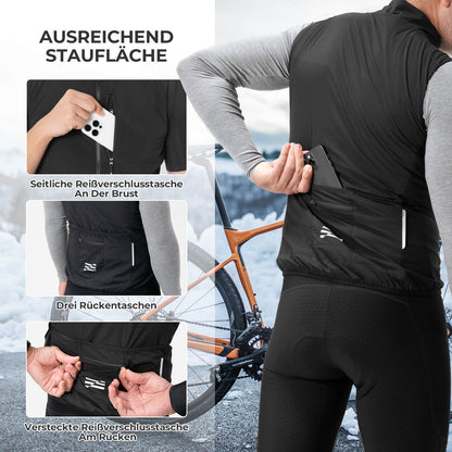 Sleeveless Windproof Cycling Vest Packable Breathable ROCKBROS