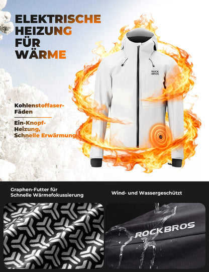 Heated cycling jacket with Type-C connection ROCKBROS