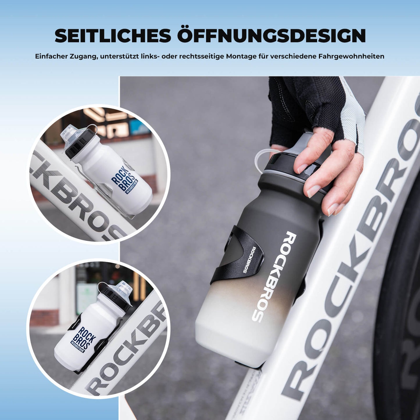 Ultra-lightweight bicycle bottle cage - 33g aluminum alloy for MTB/road bike ROCKBROS