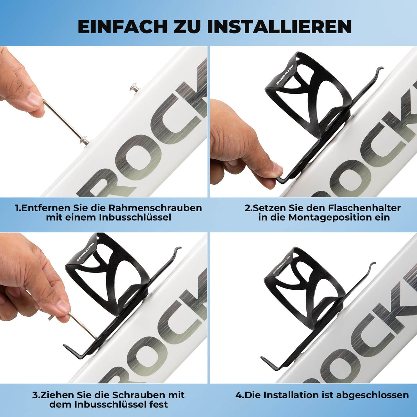 Ultra-lightweight bicycle bottle cage - 33g aluminum alloy for MTB/road bike ROCKBROS