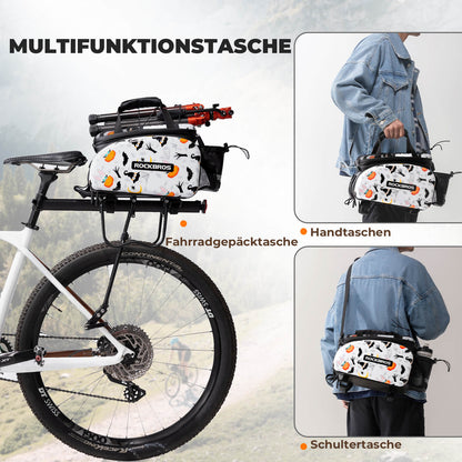 Bicycle pannier bag 17-35L with rain cover ROCKBROS