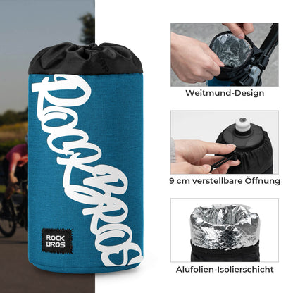 ROCKBROS Fahrrad Lenkertasche Mini 1L für Trinkflaschen Ø9 cm