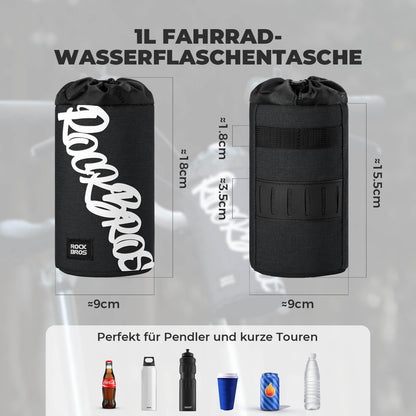 ROCKBROS Fahrrad Lenkertasche Mini 1L für Trinkflaschen Ø9 cm