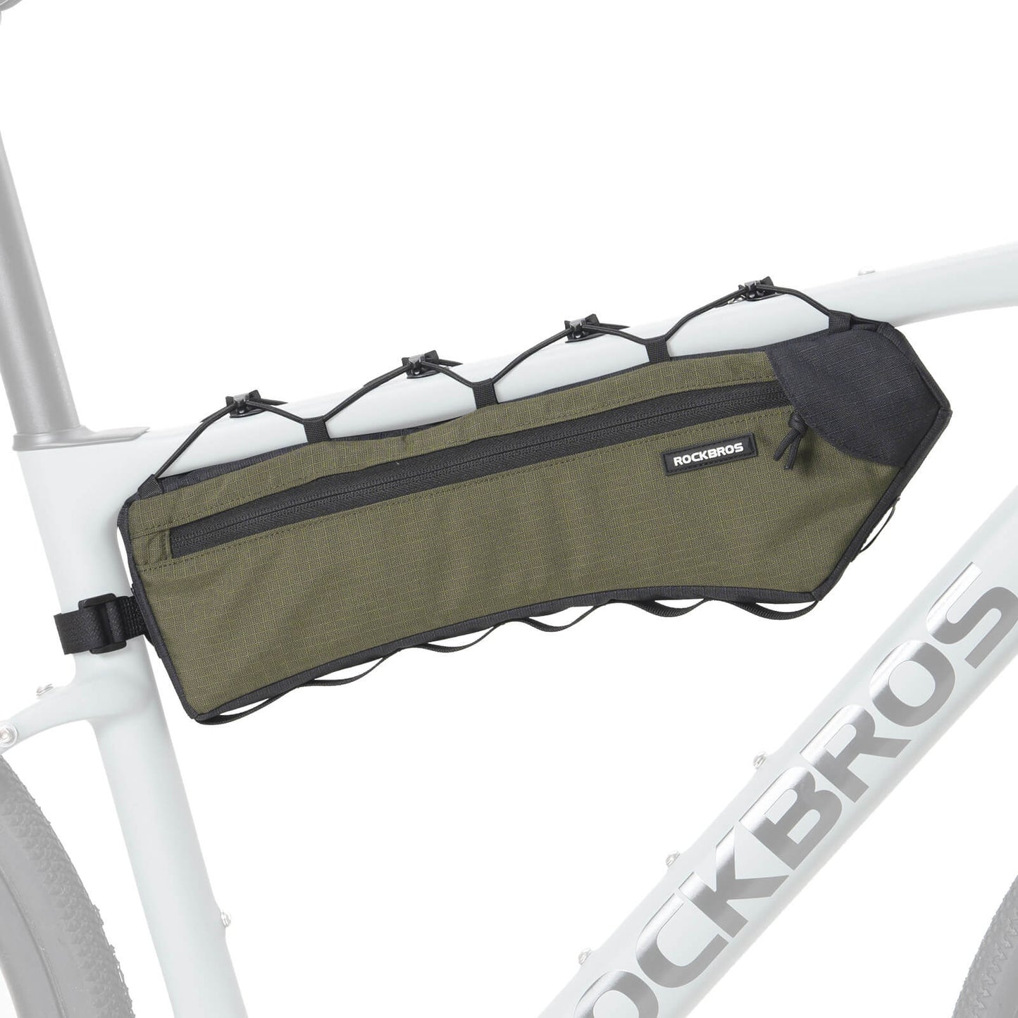 Bicycle frame bag, triangle bag, 1.9L, ultra-thin & quick access, ROCKBROS