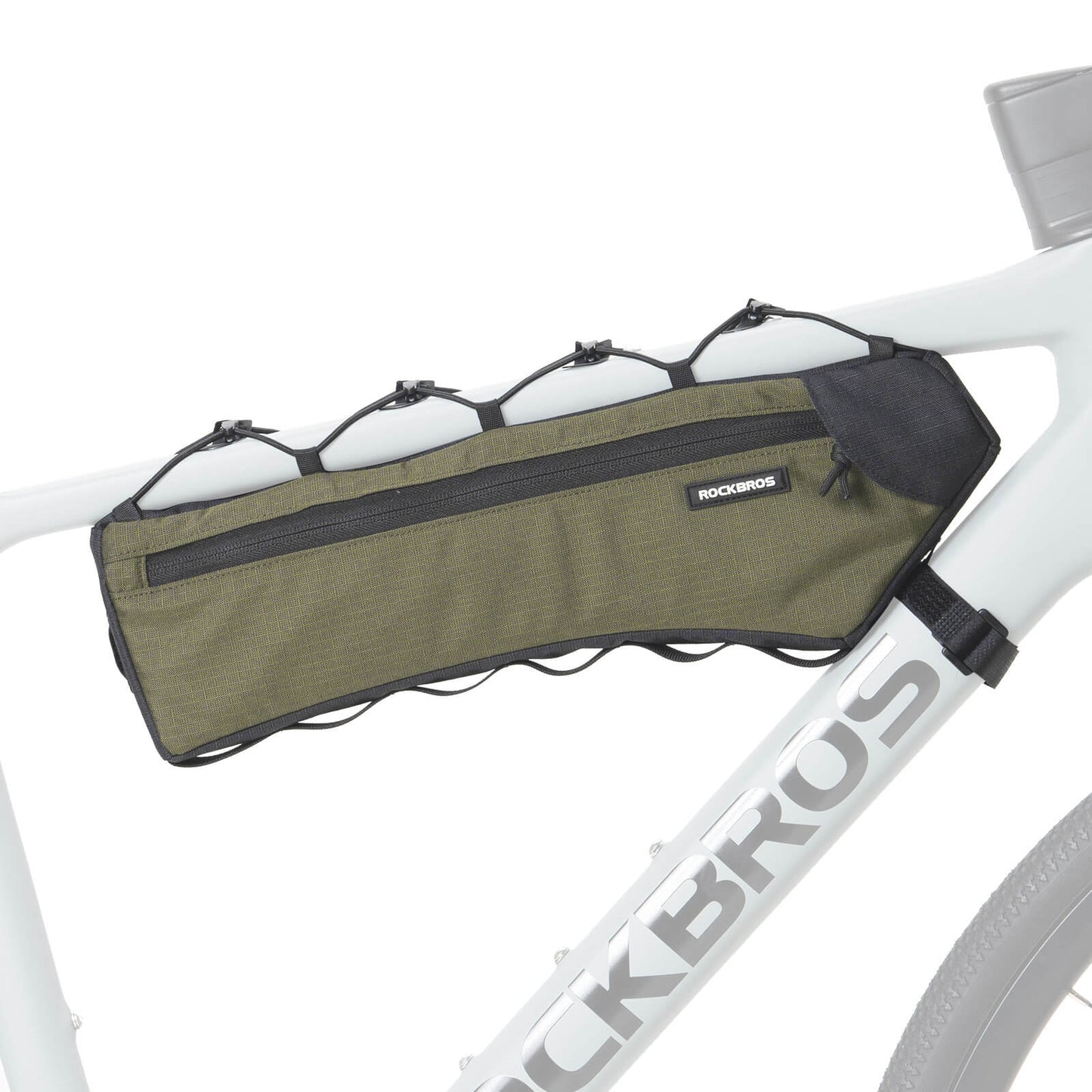 Bicycle frame bag, triangle bag, 1.9L, ultra-thin & quick access, ROCKBROS