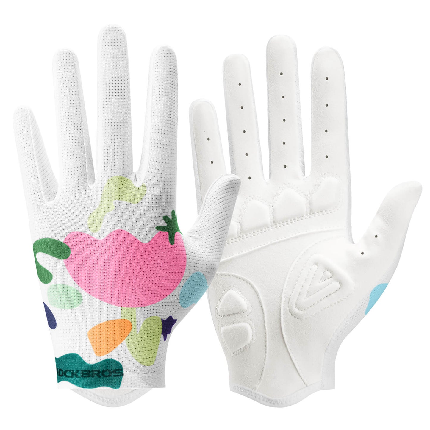 Cycling gloves with SBR padding, breathable, highly flexible, ROCKBROS
