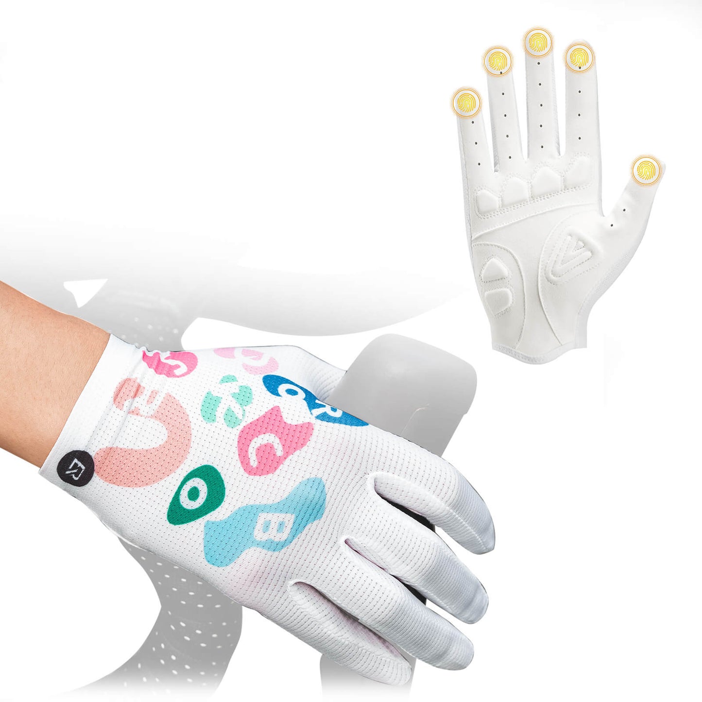 Cycling gloves with SBR padding, breathable, highly flexible, ROCKBROS