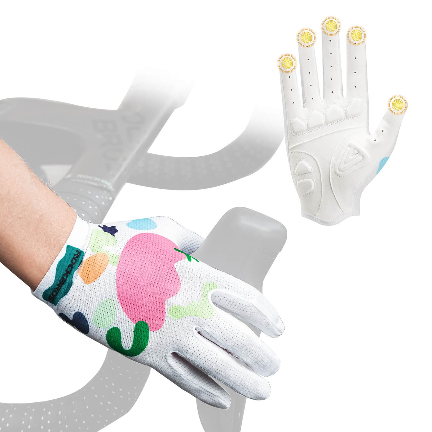 Cycling gloves with SBR padding, breathable, highly flexible, ROCKBROS