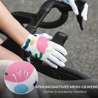 Cycling gloves with SBR padding, breathable, highly flexible, ROCKBROS