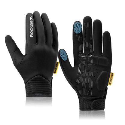 ROCKBROS touchscreen-compatible cycling gloves with SBR padding
