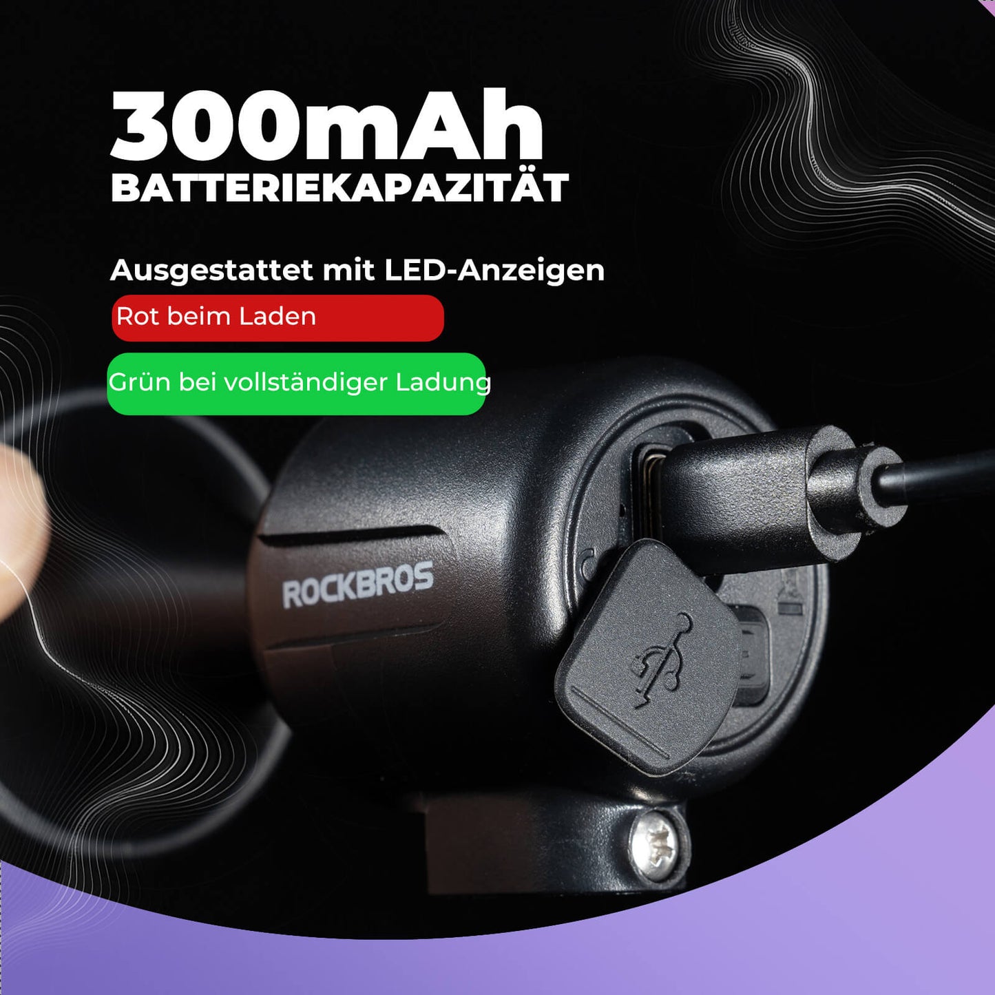 Electric bicycle bell 120dB for 22.2/25.4/31.8 mm handlebars ROCKBROS