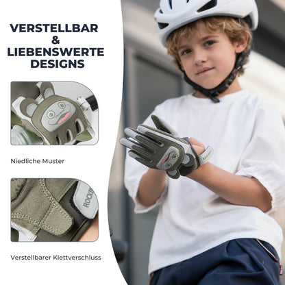 Kids' Cycling Gloves Breathable & Non-Slip With SBR Protection ROCKBROS