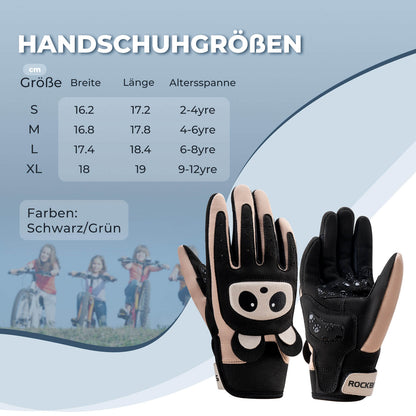 Kids' Cycling Gloves Breathable & Non-Slip With SBR Protection ROCKBROS