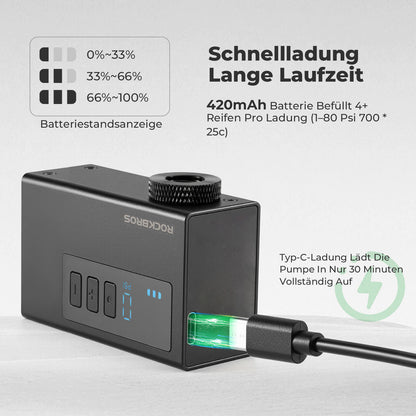 MINI Electric Bicycle Pump Portable AS240 Pro ROCKBROS