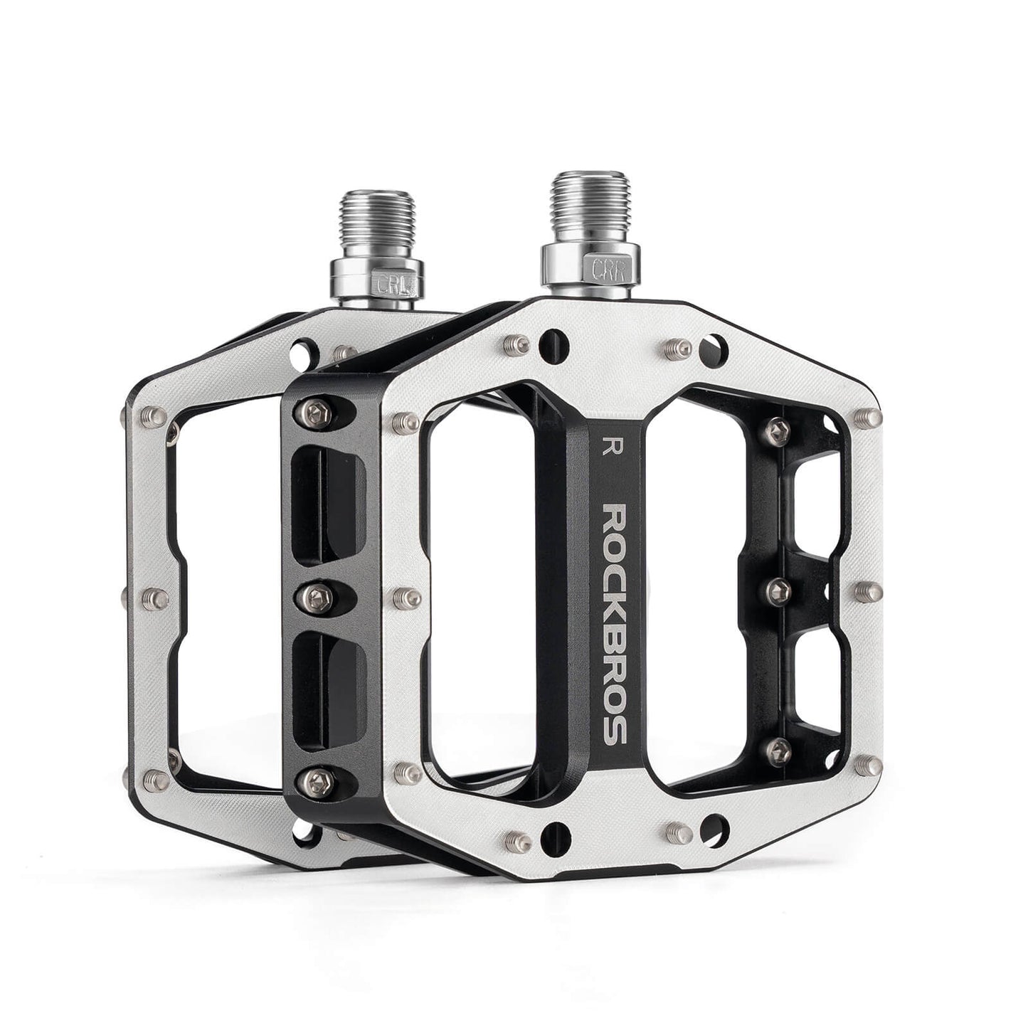 Pedals with anti-slip pins - Wide platform & chrome-molybdenum axle ROCKBROS
