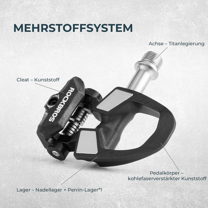 SPD bicycle pedals with adjustable tension ROCKBROS