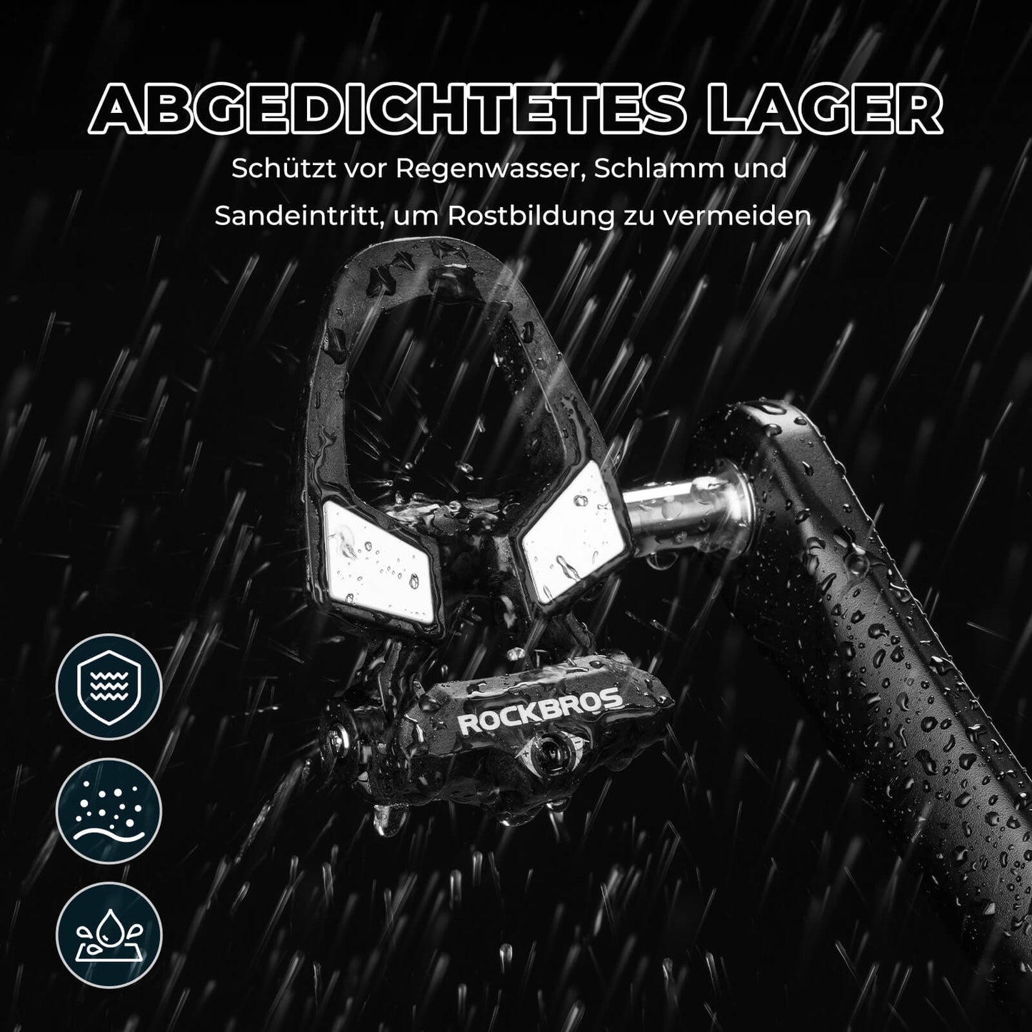 SPD bicycle pedals with adjustable tension ROCKBROS