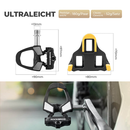 SPD bicycle pedals with adjustable tension ROCKBROS