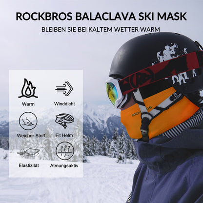 Balaclava 2-Pack Autumn/Winter for Outdoor Sports Unisex ROCKBROS