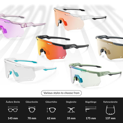 Ultralight cycling glasses, polarized sunglasses with UV400 protection, ROCKBROS