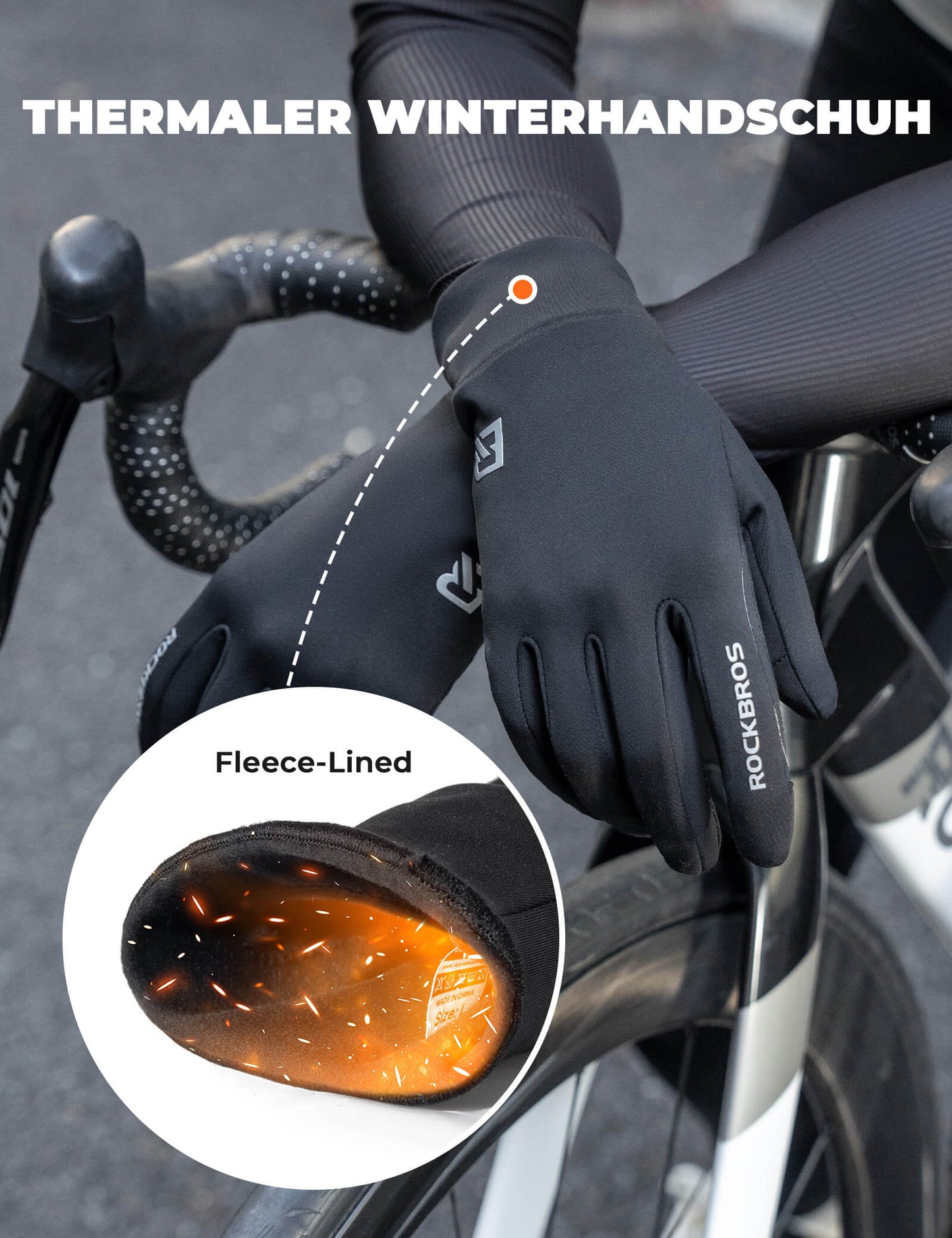 ROCKBROS Anti-Slip Reflective Cycling Gloves
