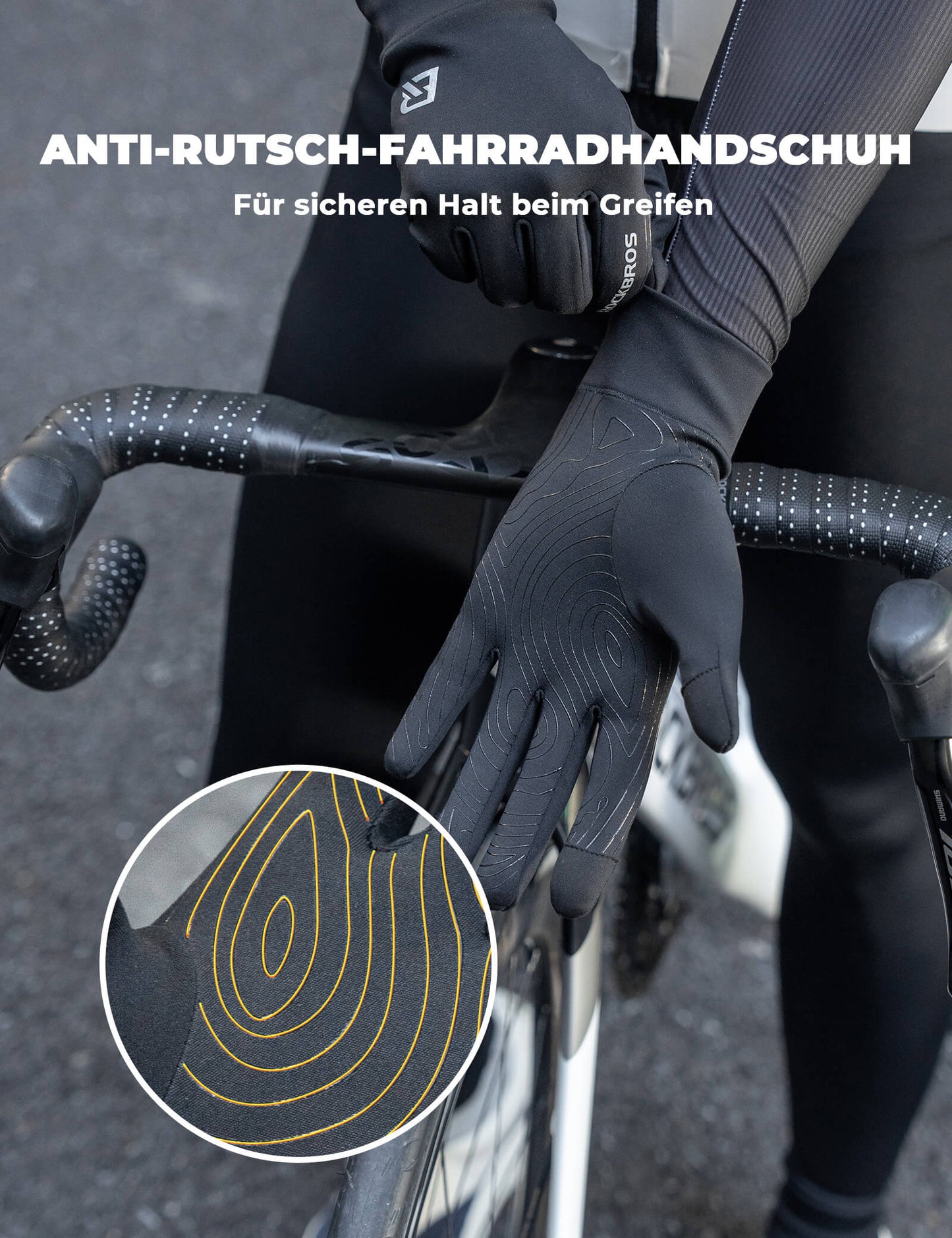 ROCKBROS Anti-Slip Reflective Cycling Gloves