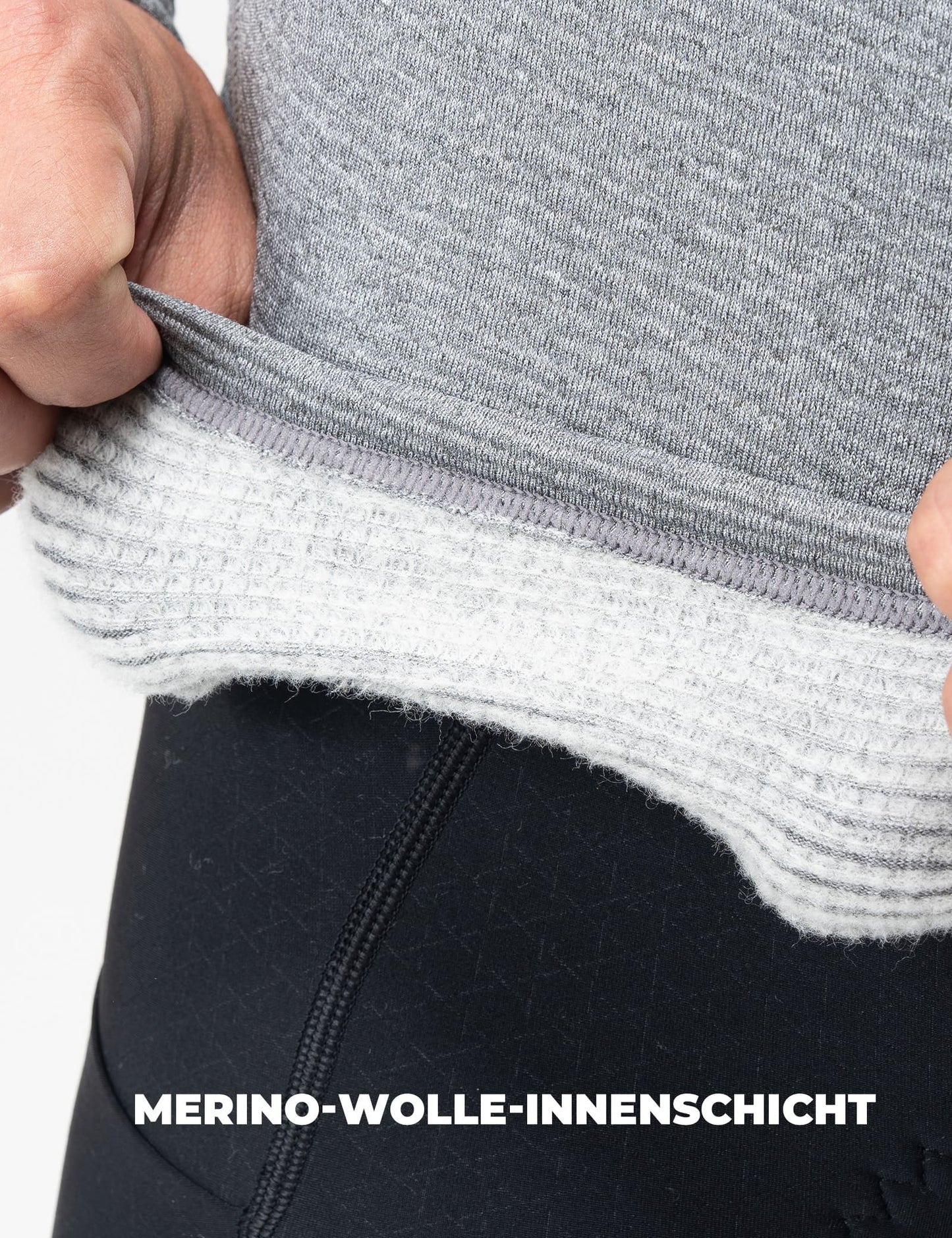 Double-layer cycling underwear, reflective, thermally insulated, men's, ROCKBROS