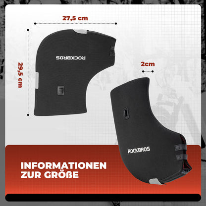 Heated, water-resistant bicycle handlebar muffs - rechargeable ROCKBROS