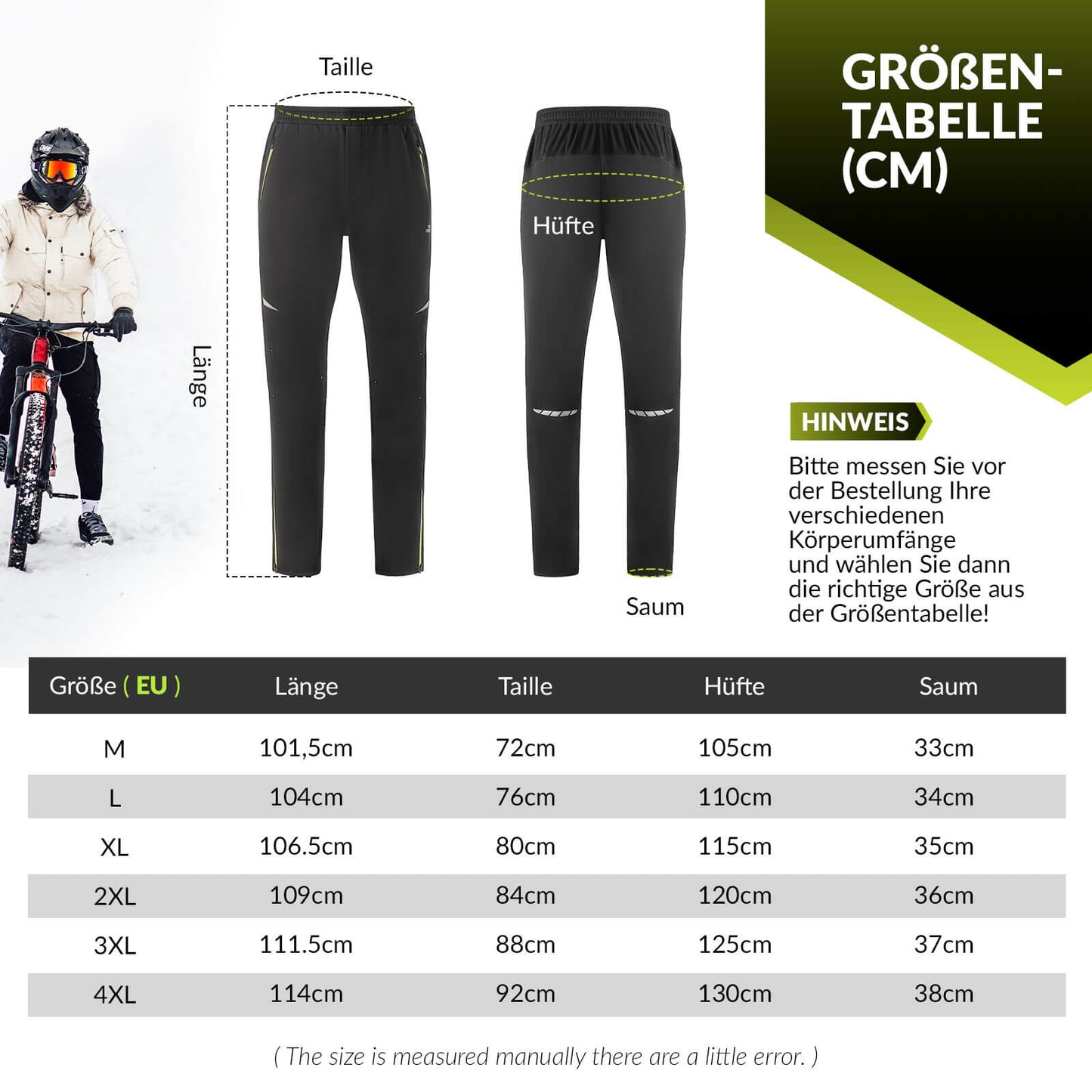 Men's cycling trousers, windproof and warm for winter outdoor sports, ROCKBROS