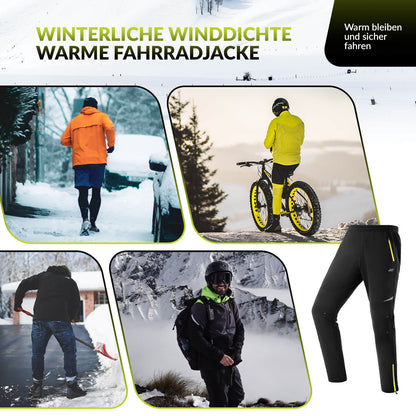 Men's cycling trousers, windproof and warm for winter outdoor sports, ROCKBROS