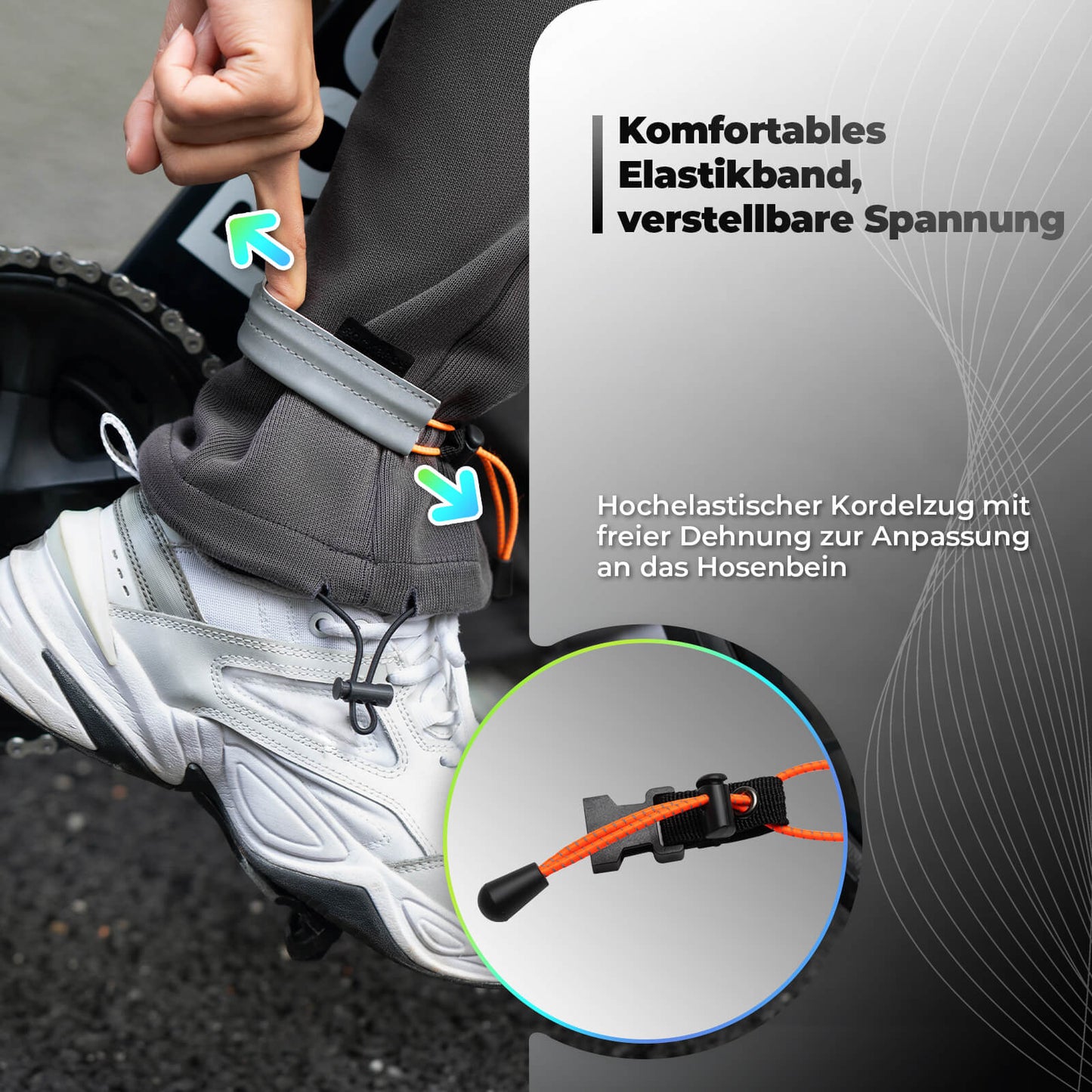 Reflective waistband for cycling, reflector tape ROCKBROS