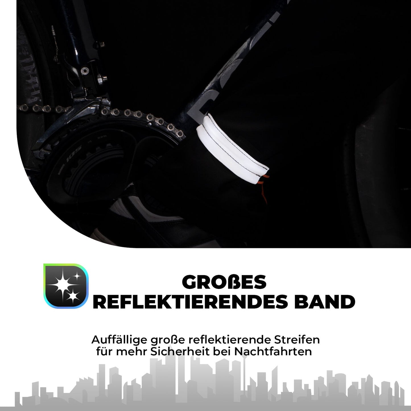 Reflective waistband for cycling, reflector tape ROCKBROS