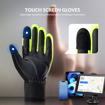 Outdoor thermal gloves for cycling & skiing, touchscreen-compatible, ROCKBROS