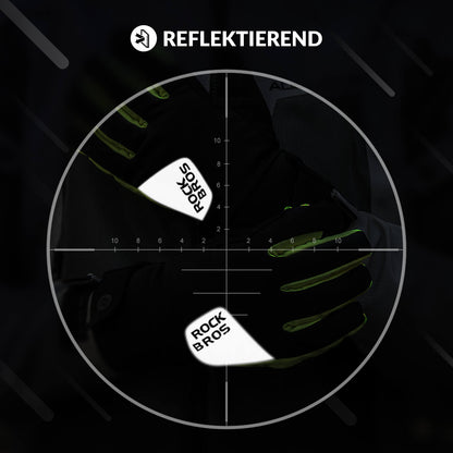 Outdoor thermal gloves for cycling & skiing, touchscreen-compatible, ROCKBROS