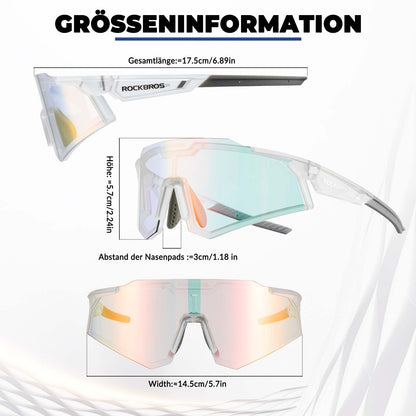 Sunglasses, cycling glasses, self-tinting, outdoor, UV400 protection, ROCKBROS