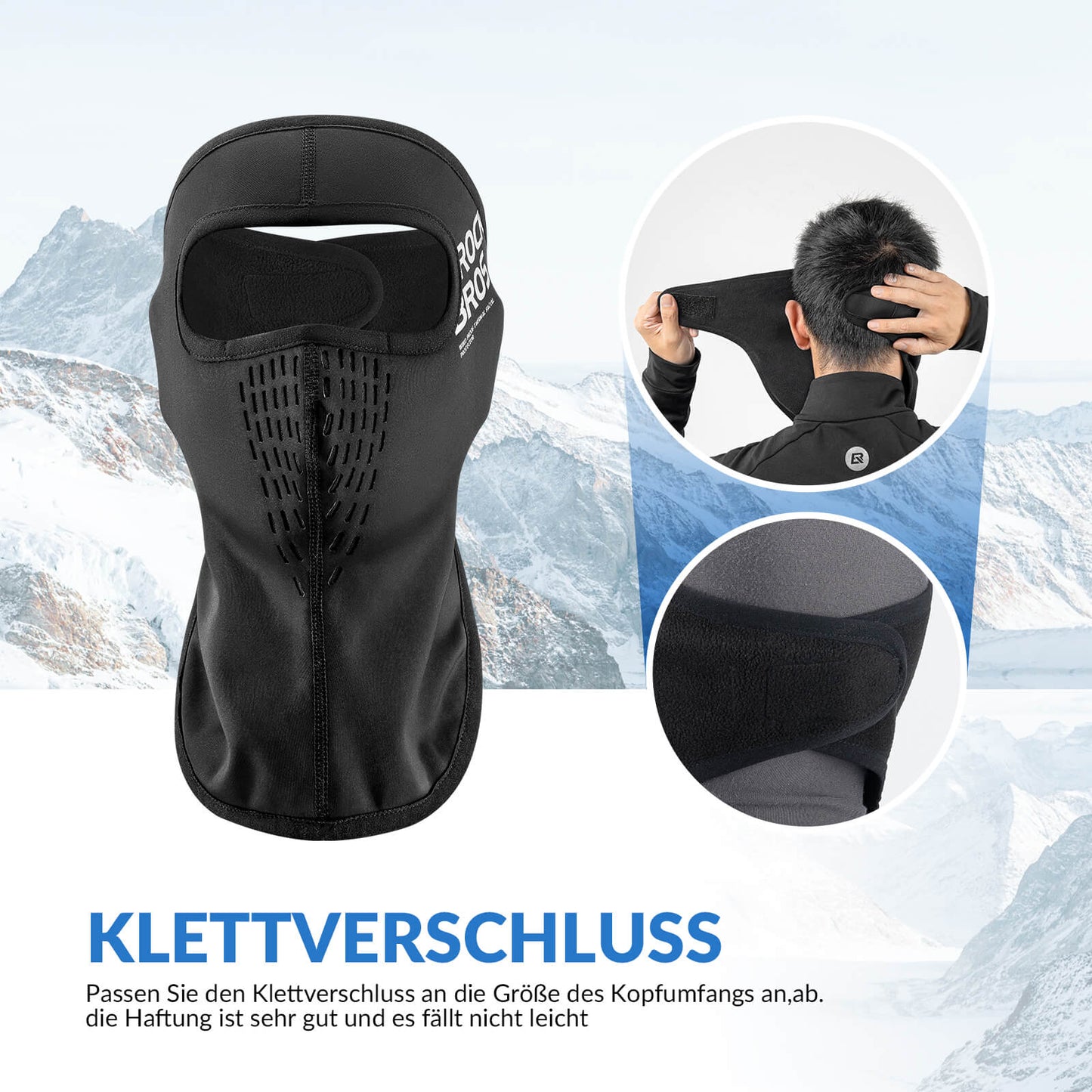 Balaclava for maximum comfort and perfect hair protection ROCKBROS