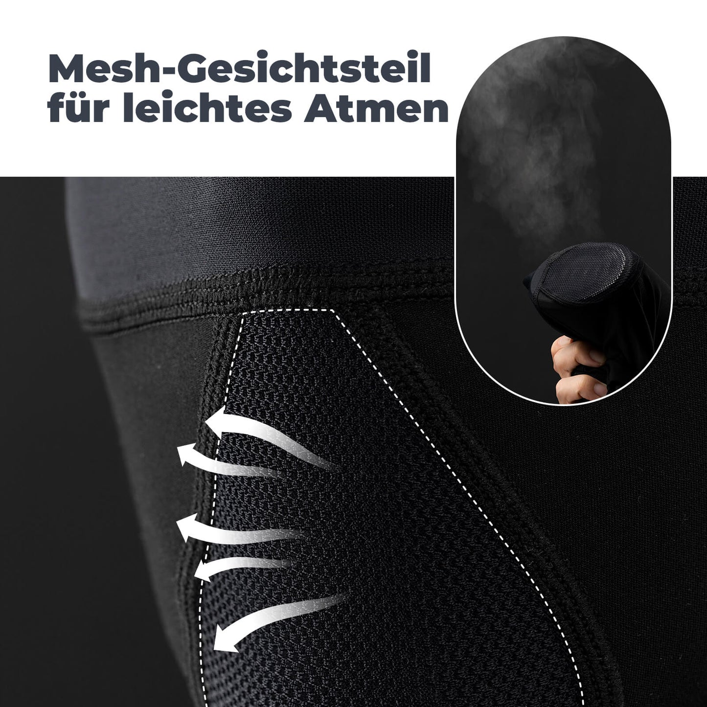 Balaclava, Windproof, Breathable Fleece, for Outdoor Sports, Unisex, ROCKBROS